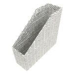 White File Holder Zigzag Print