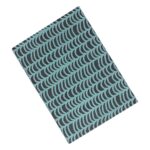 Dark grey notebook wave print