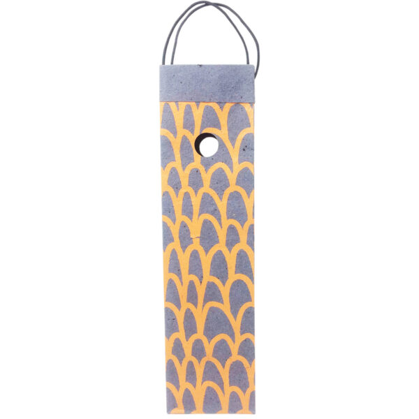 Handmade Paper Wine Bags (Set of 2) - Orange Paper - Image 2