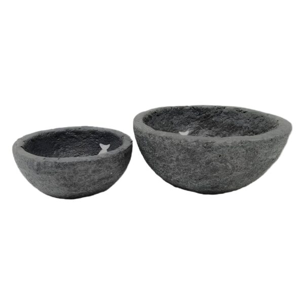 Fish Printed Grey Decal Bowl