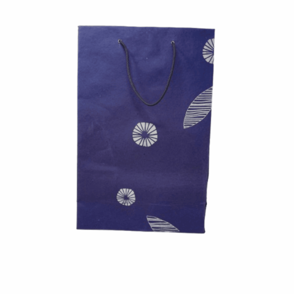 purple paper bags