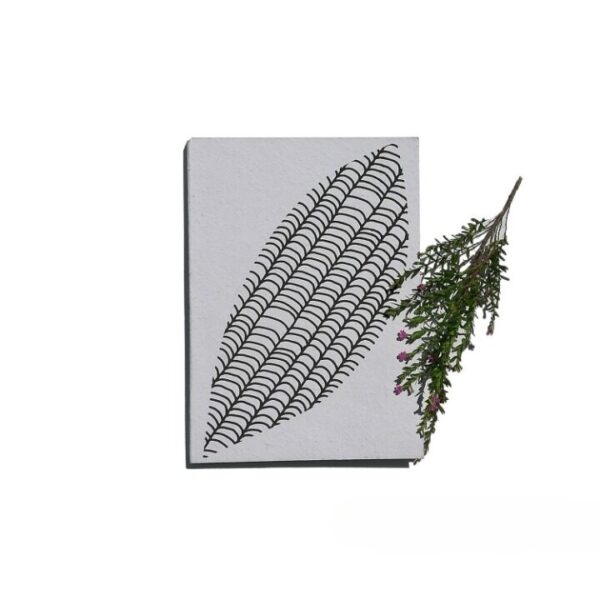 Leaf Print A5 Notebook Paperback