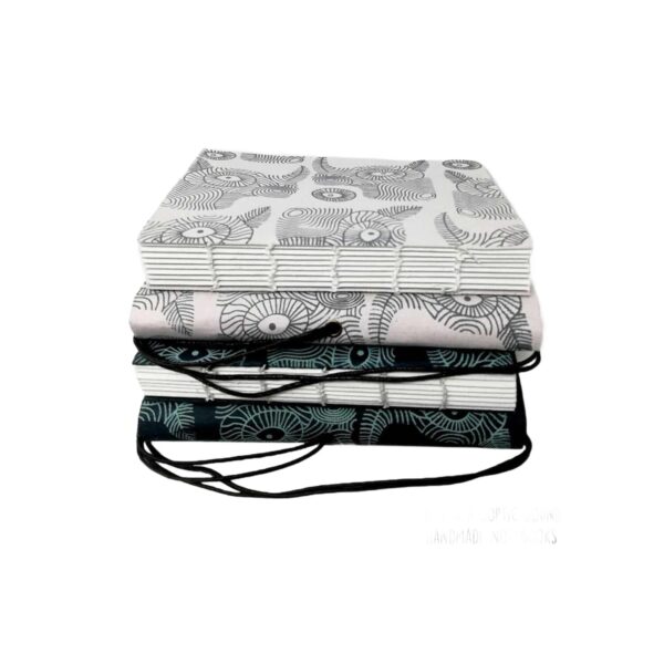coptic bind darkgrey lightpink