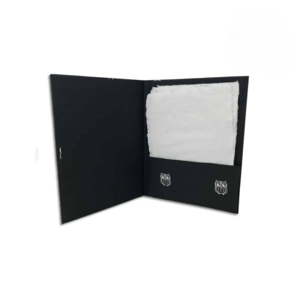 black flat file folder
