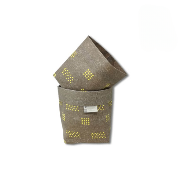 golden yellow paper sack