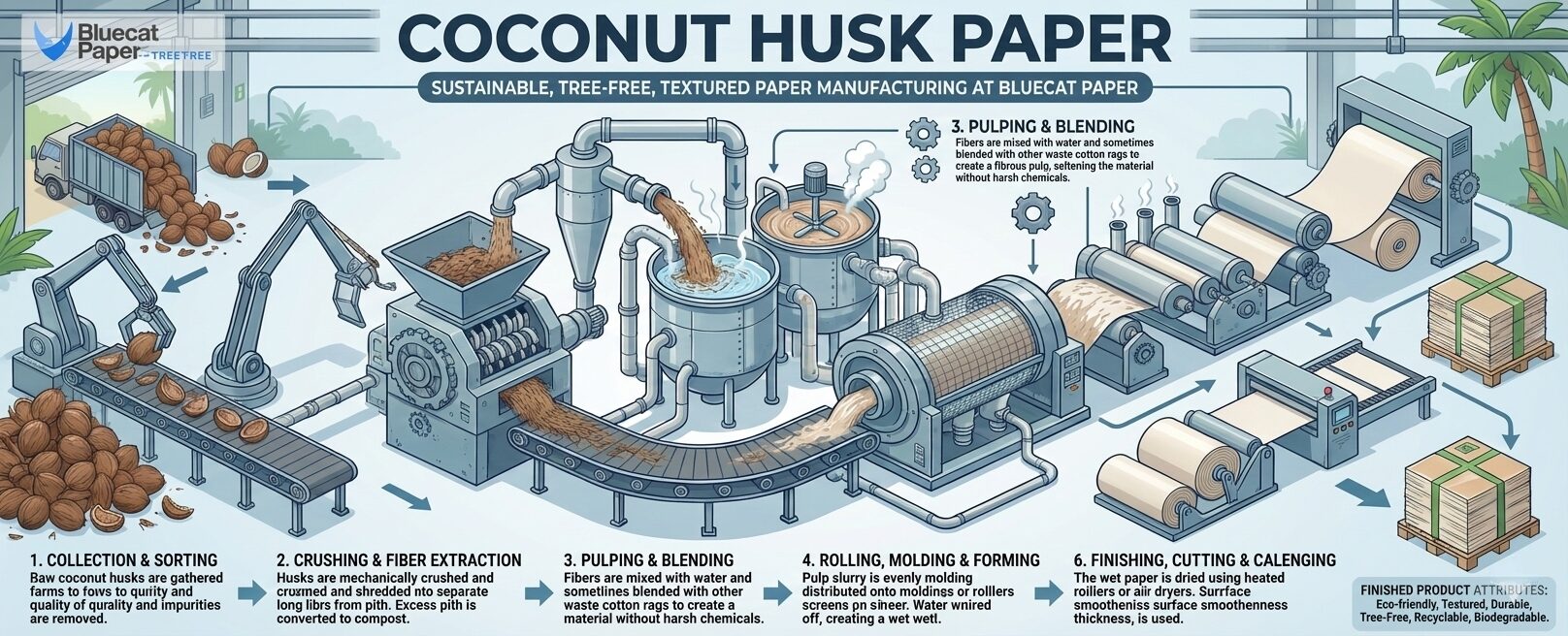 Coconut Husk Paper Texture