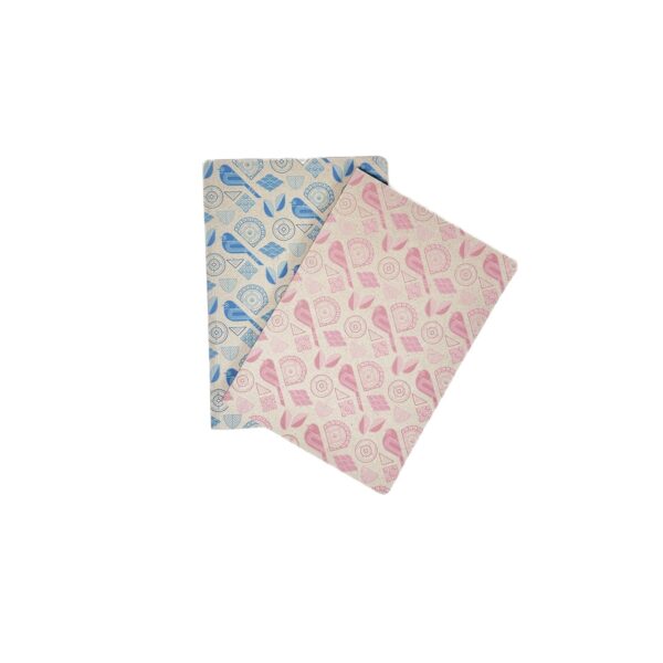 Pink and Blue Bird design Notebook2